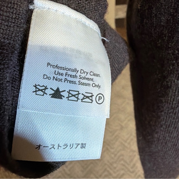 Eddie Bauer Merino Wool Brown Sweater XL - Picture 5 of 5